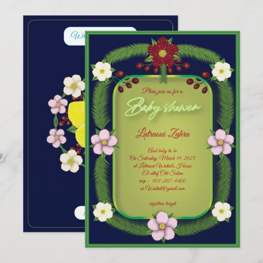 Rode bloem. A (Voorkant / Achterkant)