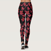 Rode bloem Bloesems Leggings (Achterkant)
