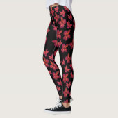 Rode bloem Bloesems Leggings (Links)