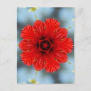 Rode Bloem Briefkaart
