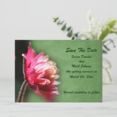 Rode Bloem Bruiloft Save The Date (Staand voorkant)