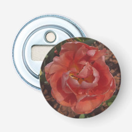 rode bloem button flesopener
