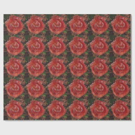 rode bloem cadeaupapier