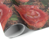rode bloem cadeaupapier (Rol Hoek)