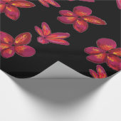 Rode bloem cadeaupapier (Hoek)