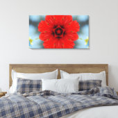 Rode Bloem Canvas Afdruk (Insitu (Slaapkamer))