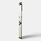 Rode Bloem Elegante Glas-in-Lood Kunst Case-Mate iPhone Case (Achterkant / Rechts)