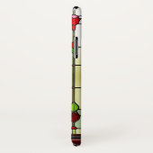 Rode Bloem Elegante Glas-in-Lood Kunst Case-Mate iPhone Case (Achterkant / rechts)