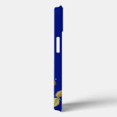 Rode bloem en blauw blad Case-Mate iPhone case (Achterkant / Rechts)