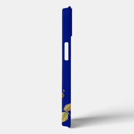 Rode bloem en blauw blad Case-Mate iPhone case (Achterkant / Rechts)