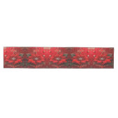 Rode Bloem Feest Tafel Runner Medium Tafelloper (Horizontaal)