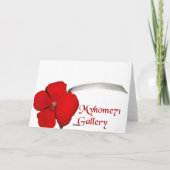 Rode Bloem - Gelukkige Verjaardag Kaart (Achterkant)