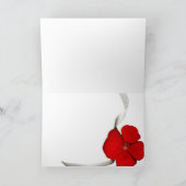 Rode Bloem - Gelukkige Verjaardag Kaart (Binnen)