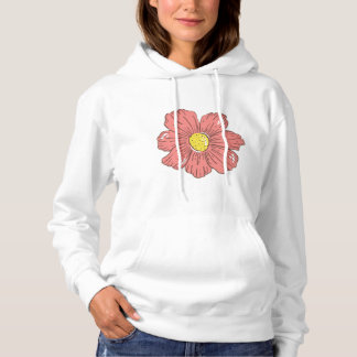 Rode bloem hoodie