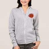 rode bloem hoodie (Voorkant)