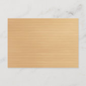 Rode bloem in houten pot met landelijke uitstralin informatiekaartje (Achterkant)