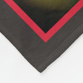 Rode bloem in zonlicht Abstract gepersonaliseerd Fleece Deken (Hoek)