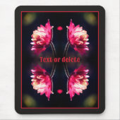 Rode bloem in zonlicht Abstract gepersonaliseerd Muismat (Voorkant)