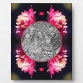 Rode bloem in zonlicht Uw foto toevoegen Fotoplaat (Voorkant)