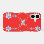 Rode bloem iphone hoesje iPhone 16 hoesje (Achterkant horizontaal)