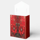 Rode Bloem Kerstcadeau Doos Bedankdoosjes (Geopend)