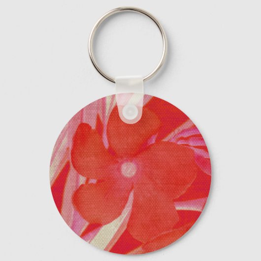 Rode Bloem Keychain (Voorkant)