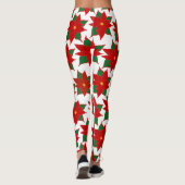 Rode bloem leggings (Achterkant)