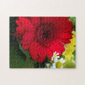 rode bloem legpuzzel (Horizontaal)