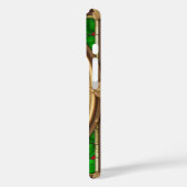 Rode Bloem Levendig Glas-in-Lood Kunst Case-Mate iPhone Case (Achterkant / Links)