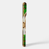 Rode Bloem Levendig Glas-in-Lood Kunst Case-Mate iPhone Case (Achterkant / Rechts)