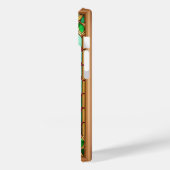 Rode Bloem Levendig Glas-in-Lood Kunst Case-Mate iPhone Case (Achterkant / Links)