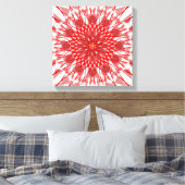 Rode Bloem mandala Canvas Kunst (Insitu (Slaapkamer))