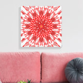 Rode Bloem mandala Canvas Kunst (Insitu (Woonkamer))