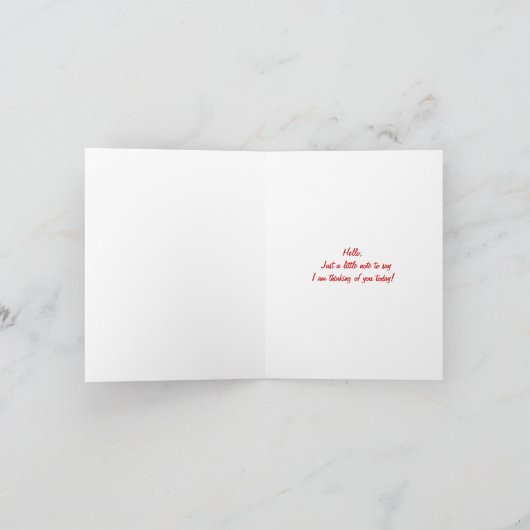 Rode Bloem, Mijn Vriend Kaart (Binnen)