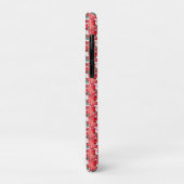 Rode bloem naadloos patroon, elegante bloem herhal Case-Mate iPhone case (Achterkant/links)