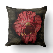 Rode Bloem op Grunge Tekst