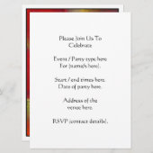 Rode Bloem, papaver. Kaart (Voorkant / Achterkant)