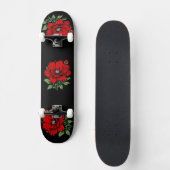 Rode Bloem Persoonlijk Skateboard (Voorkant)