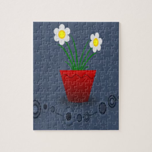 rode bloem puzzel voor iedereen (Verticaal)