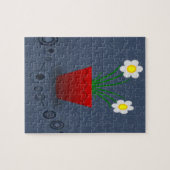 rode bloem puzzel voor iedereen legpuzzel (Horizontaal)