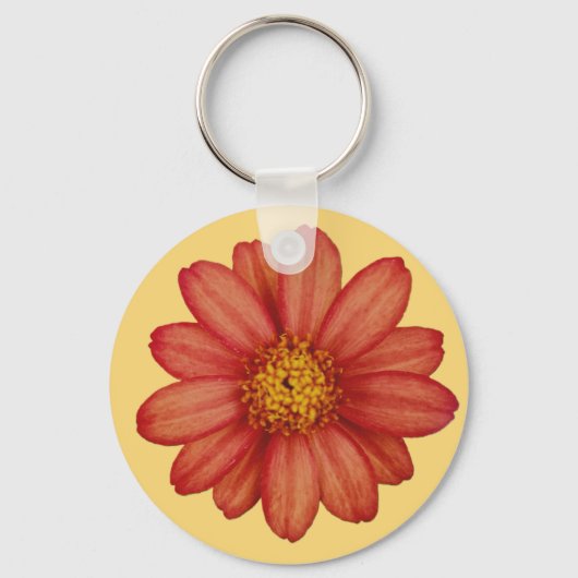 rode bloem sleutelhanger (Voorkant)
