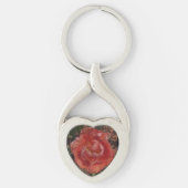rode bloem sleutelhanger (Voorkant)