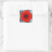 Rode bloem Sticker (Tas)