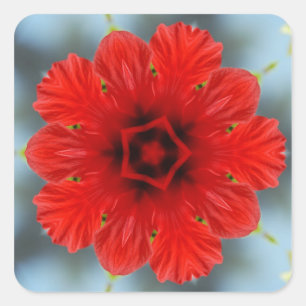 Rode bloem Sticker