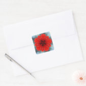 Rode bloem Sticker (Envelop)