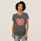 Rode bloem t-shirt (Voorkant volledig)