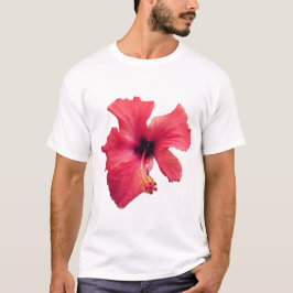 Rode bloem t-shirt
