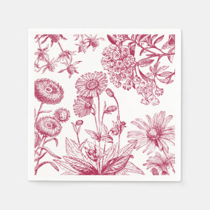  rode bloem  Thanksgiving   Herfst Napkin Servet