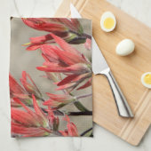 Rode bloem theedoek (Quarter Fold)