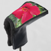 Rode bloem van Hibiscus Rosa-sinensis Golfheadcover (3/4 voorkant)